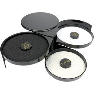 3 Tier Cocktail Glass Rimmer Bartender Salt Sugar Tool for Margaritas Drinks